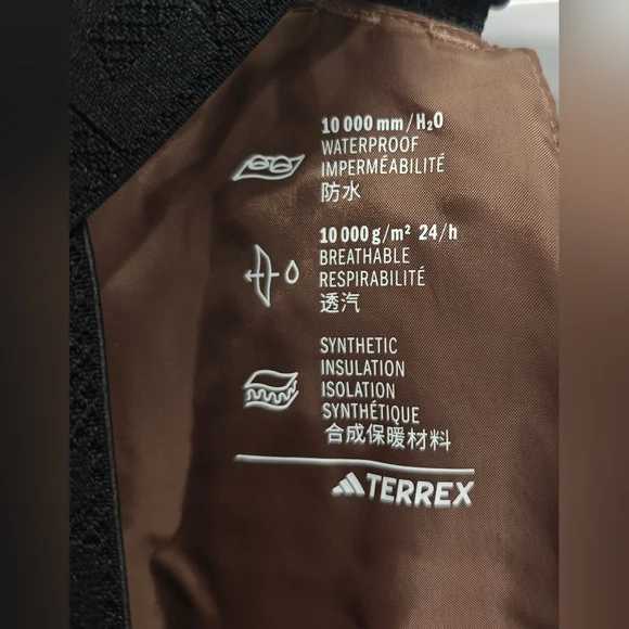 adidas outdoor Terrex 2L ClimaProof® Bib Ski Pants - Waterproof, Insulated - Picture 8 of 10